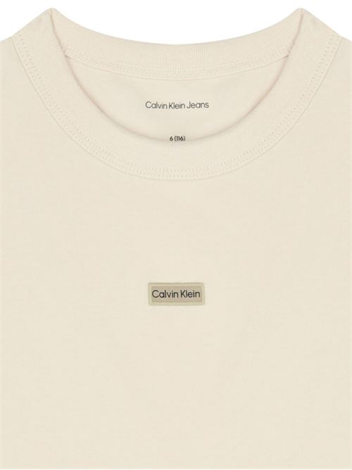 T-shirt bambina Calvin Klein grigia Calvin Klein Kids | IG0IG03063PGB